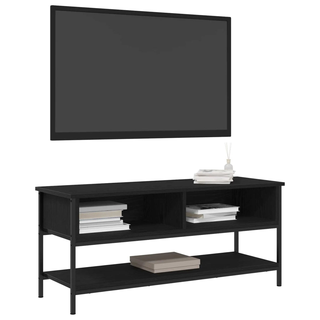 Set mobile TV Rovere Nero 100 x 35 x 45 cm Legno multistrato 862930