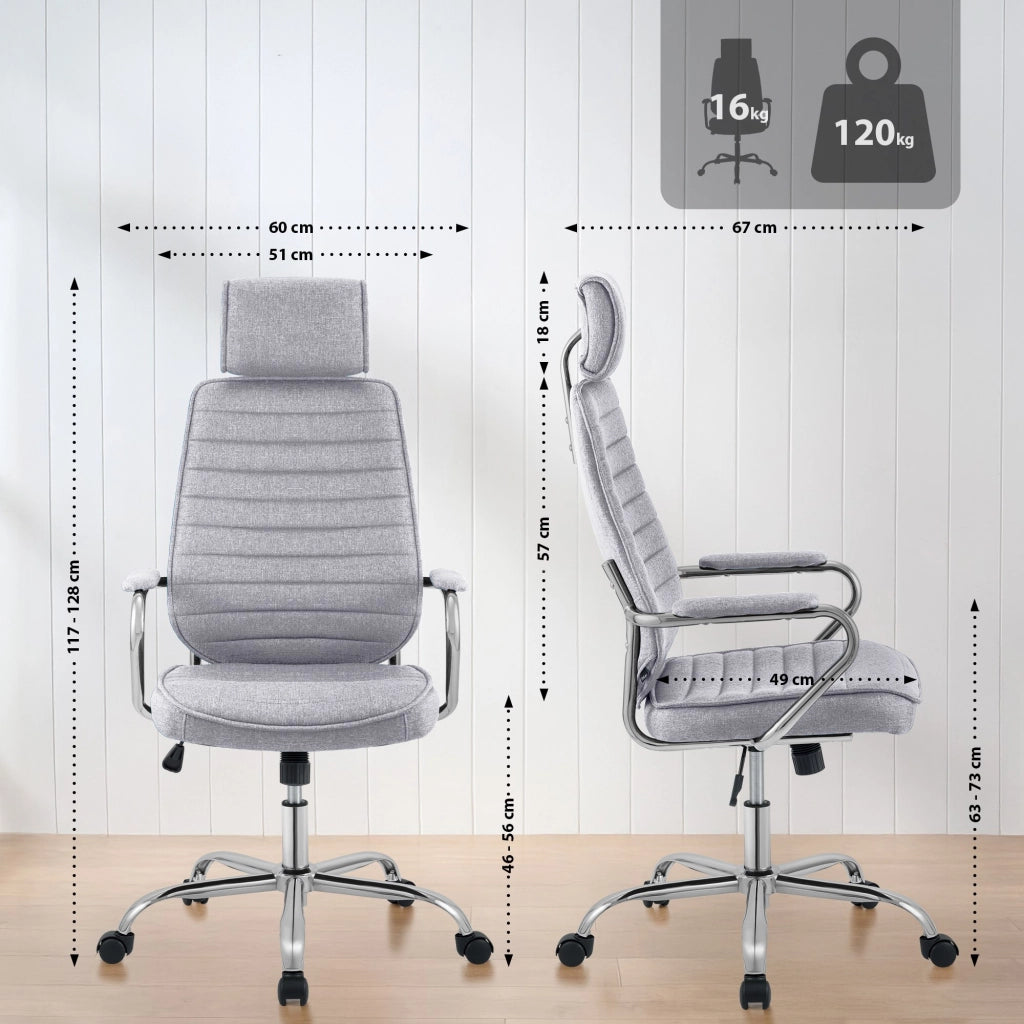Sedia da ufficio in tessuto Rako 9
