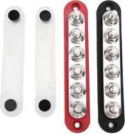 Terminal verdeelblok a 6 canali per busbar batteria, 2 pezzi, 5/16 pollici, 12V-48V, base rotonda, stufa per sistemi di illuminazione solare nautici