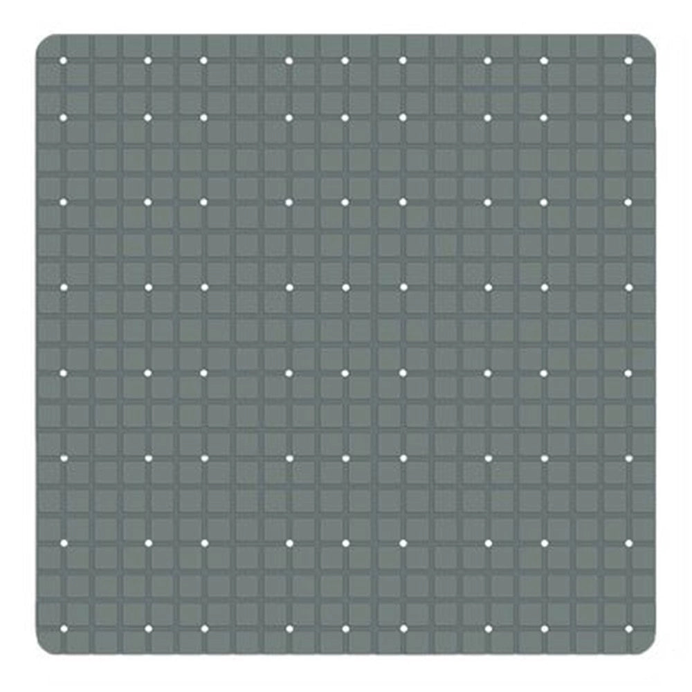 Trade Shop - Tappeto Tappetino Pvc Antiscivolo Per Vasca Bagno Doccia 52 X 52 Cm Grigio 79767 -