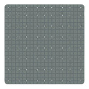 Trade Shop - Tappeto Tappetino Pvc Antiscivolo Per Vasca Bagno Doccia 52 X 52 Cm Grigio 79767 -