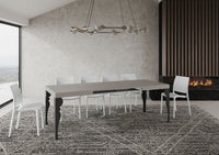 Tavolo Allungabile 120/380x90 cm Paxon Cashmere Gambe Antracite