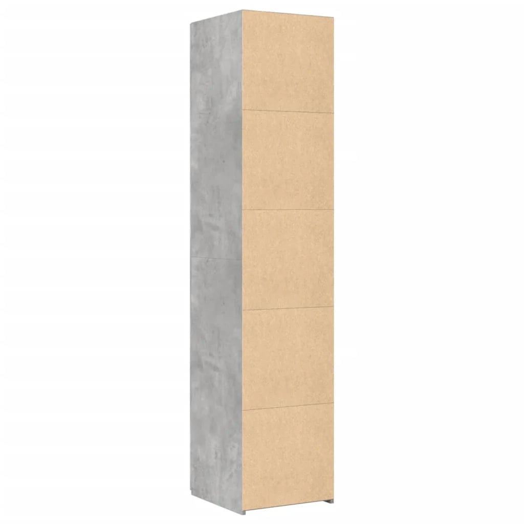 Buffet credenza cassettiera mobiletto mobile contenitore organizer cucina soggiorno salotto alto 40 x 42,5 x 185 cm legno ingegnerizzato grigio 02_0034439