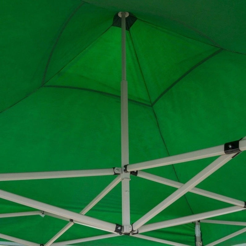 Gazebo Richiudibile Pieghevole 3 X 3 Verde Ricoperto in Pvc Impermeabile