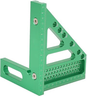 Tessitore Quadrato Alta Precisione - 3D Linea di Disegno - Lega di Alluminio - Set di Graduatori 22,5-90° - Marcature Precise - Peso Leggero e Solido - Righello di Misura