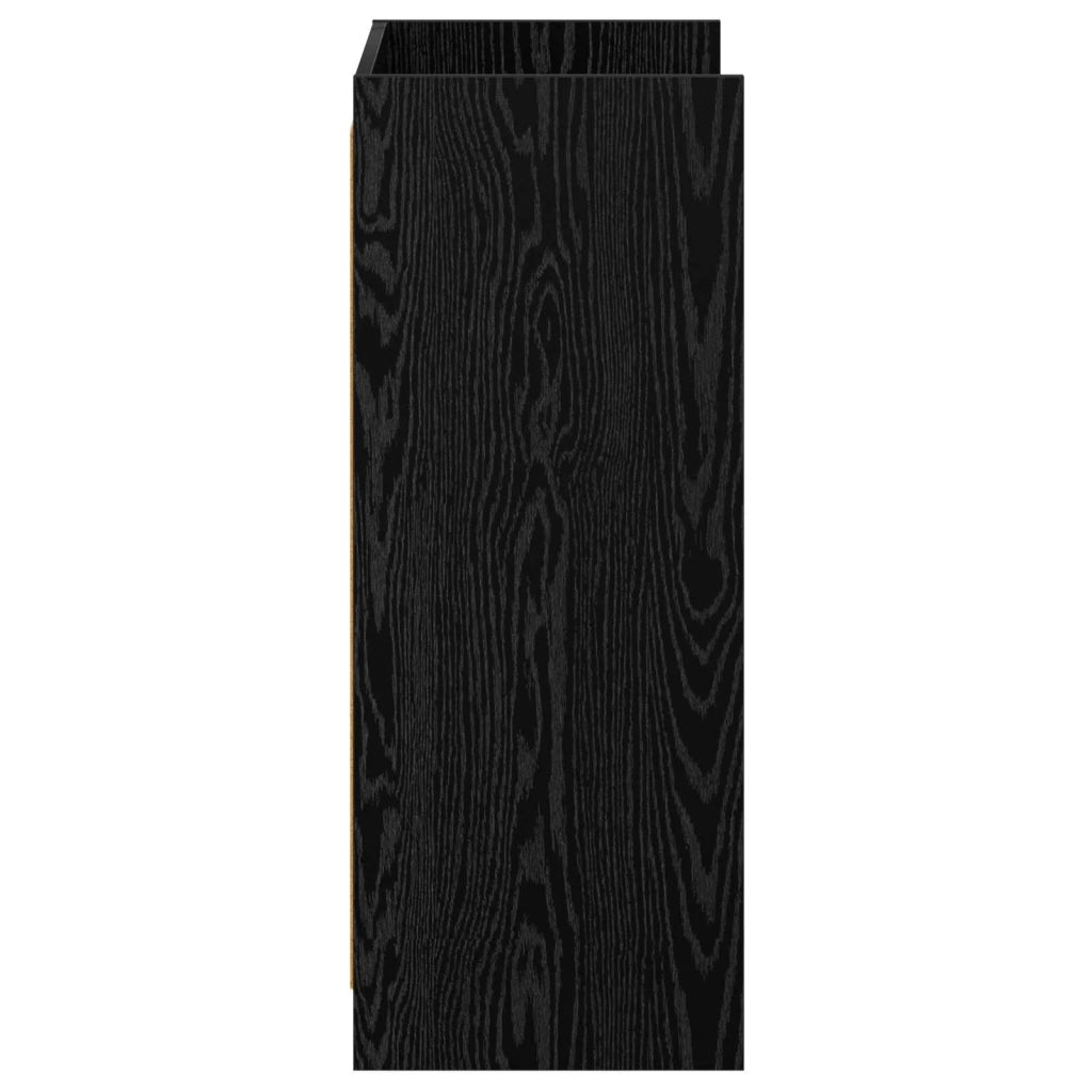 Mobile per scarpe con archiviazione Rovere Nero 48 x 36 x 92 cm 8011340
