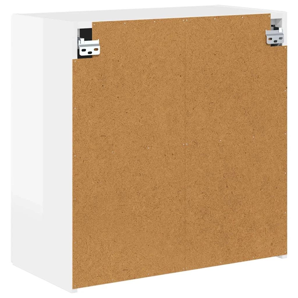 Mobile TV da parete-Mobile TV a Muro-Credenza TV Bianco Lucido 59,5 x 31 x 60 cm
