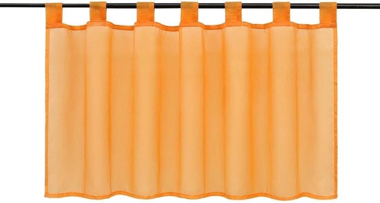 Vetrata corta - tenda da bar per interni - 1 pezzo - arancione