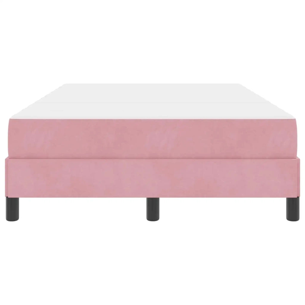 Letto a molle con materasso Rosa 120 x 220 cm Tessuto 3398790