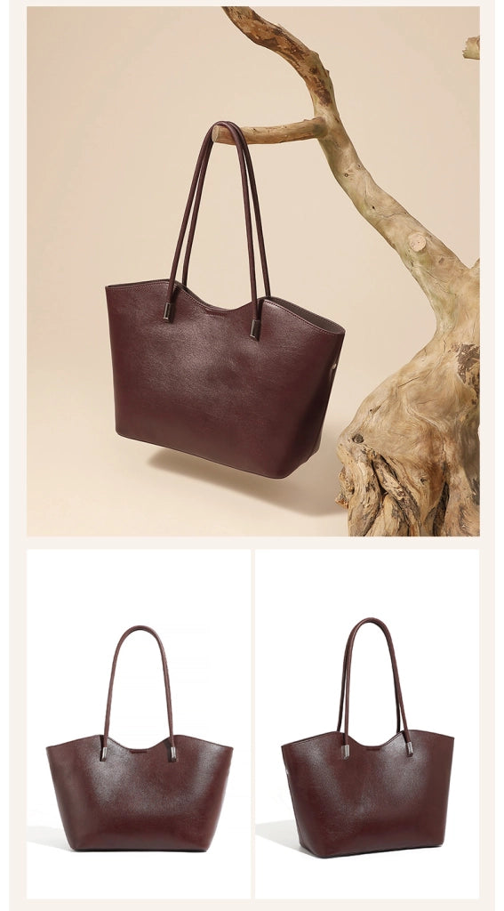 Borsa a tracolla da donna in vera pelle, colore rosso