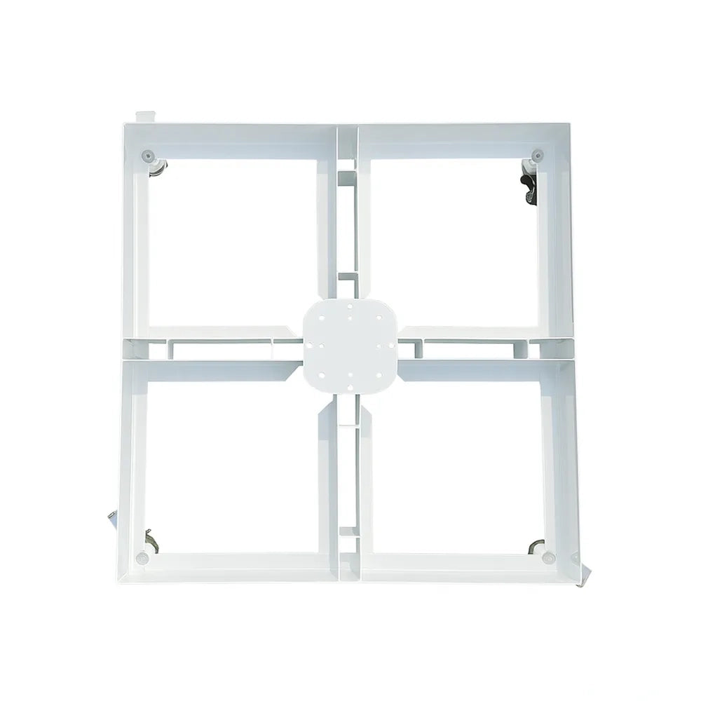Tempo Style - Base ombrellone a piastra con ruote da 21kg – Bianco