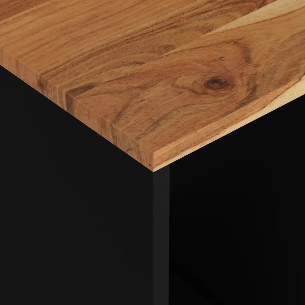 Tavolino 40x31x46 cm Legno Massello Acacia e Legno Multistrato 350645