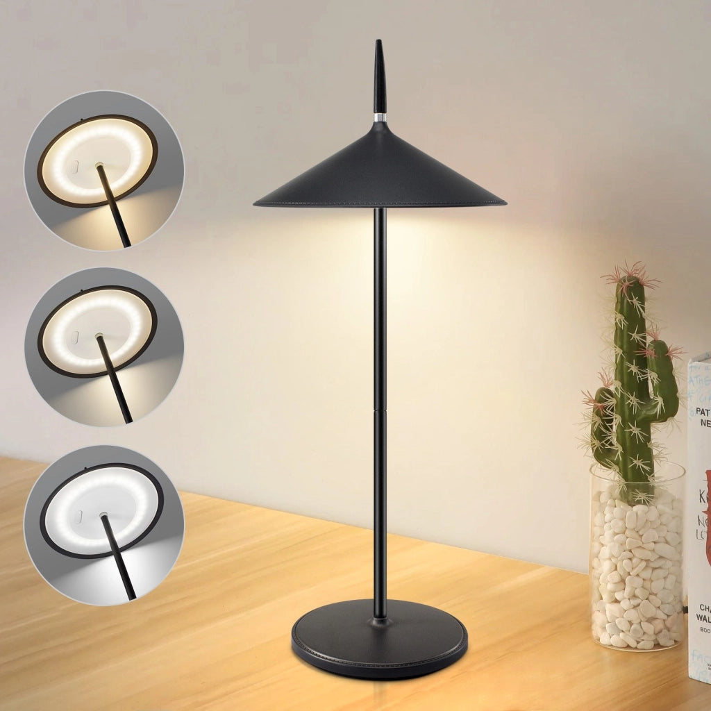 ZMH Lampada da tavolo LED moderna ricaricabile touch dimmerabile per esterni giardino