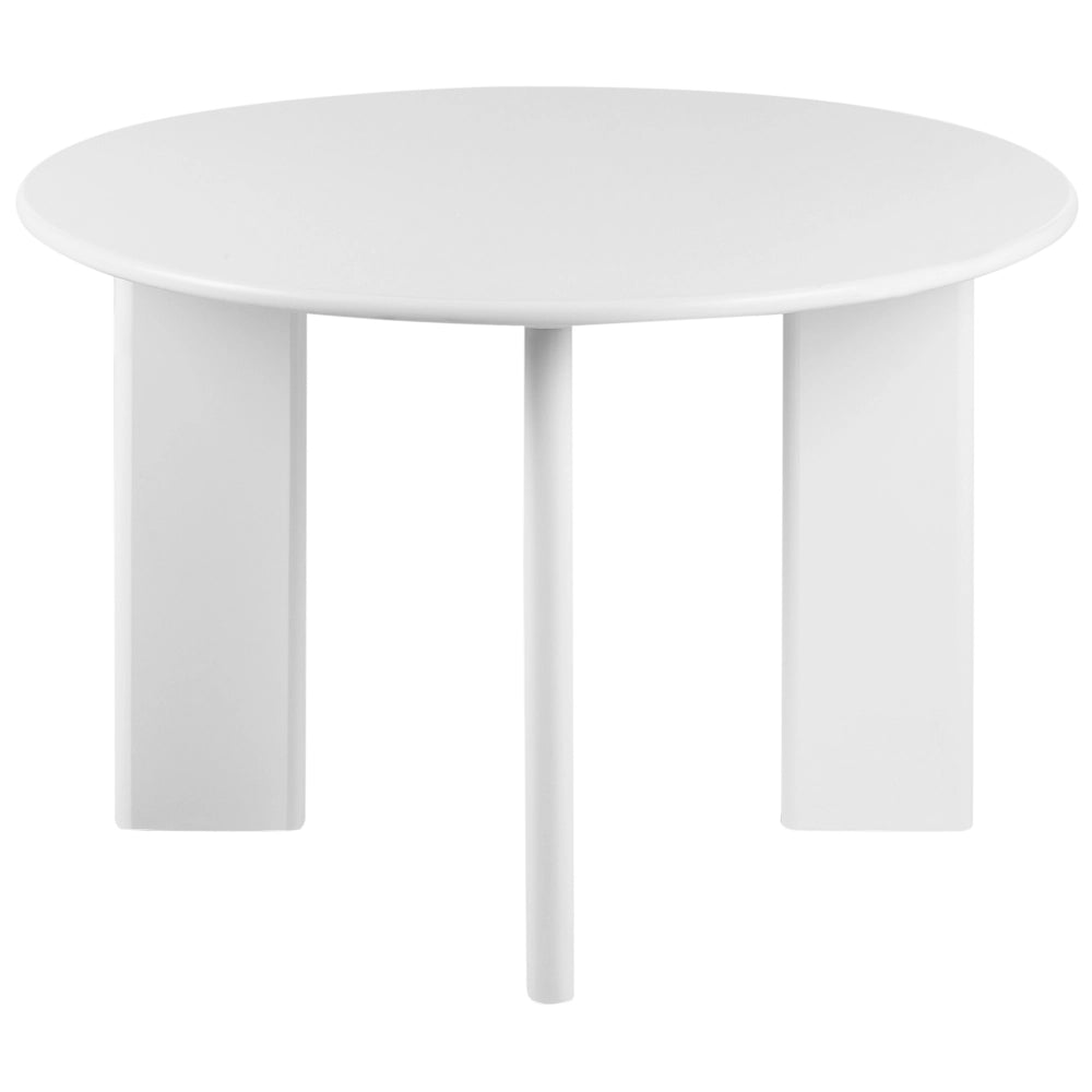 Tavolo da pranzo bianco con struttura in MDF ø 120 cm rotondo moderno