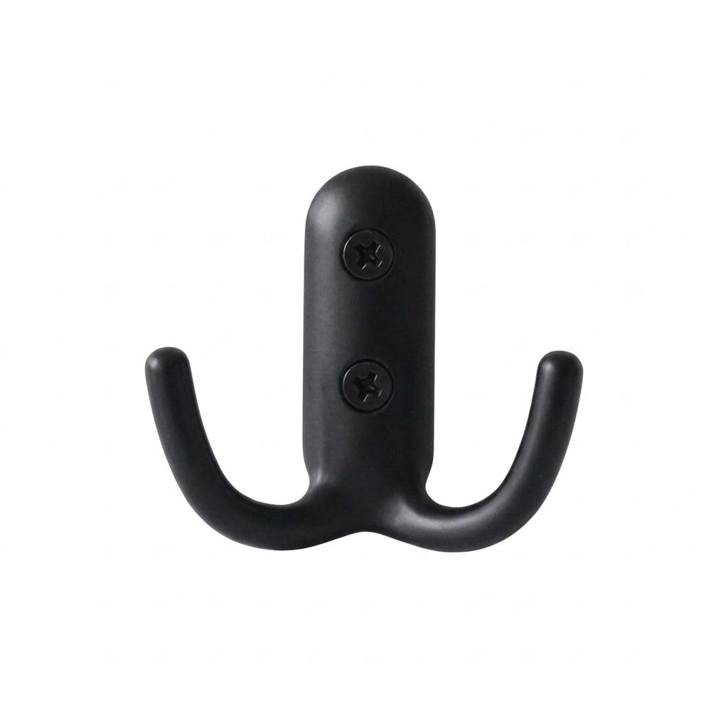 APPENDIABITO 2 GANCI pz 1 - nero  - Blister Koncreto