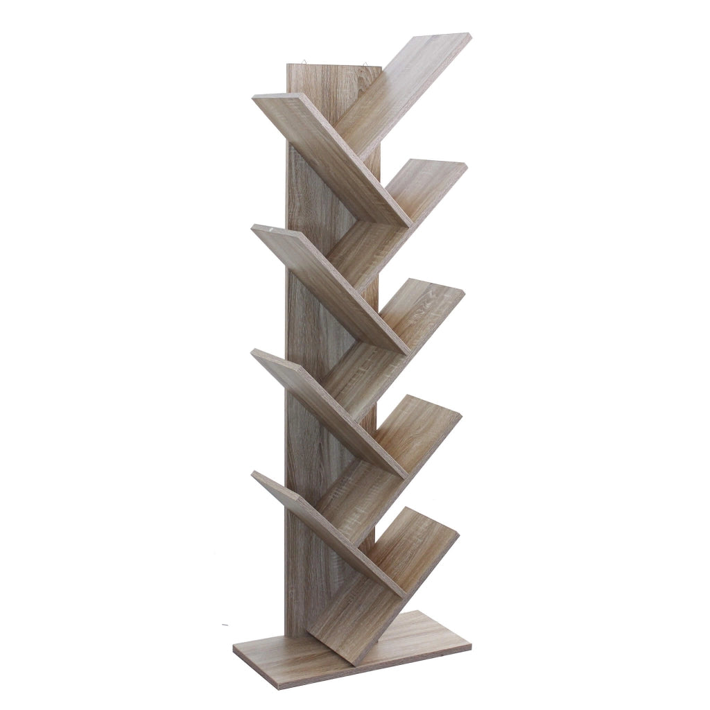 LIBRERIA ARIANE CON 8 RIPIANI IN DESIGN MODERNO NATURALE 50 X 25 X H141,5 CM