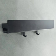 Plank da doccia senza fori | Organizzatore della camera da bagno | Plank da doccia senza fori | Plank della camera da bagno | Plank da appendere | Plank da parete | Kit di fissaggio autoadesivo per doccia | Plank da doccia nero 42 cm