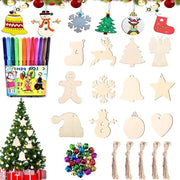 90 pezzi di appigli in legno da decorare - appoggio in legno angelo per decorazione di albero di Natale - decorazione in legno DIY per albero di Natale - decorazione per la casa - decorazione DIY per la casa