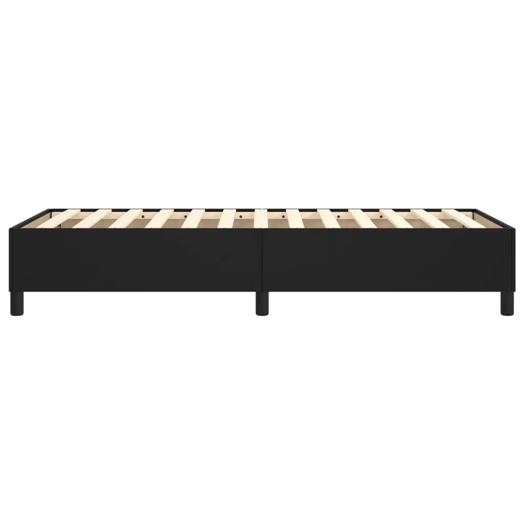 Struttura Letto a Rete a Molle Nero 100x200 cm in Similpelle 3121029