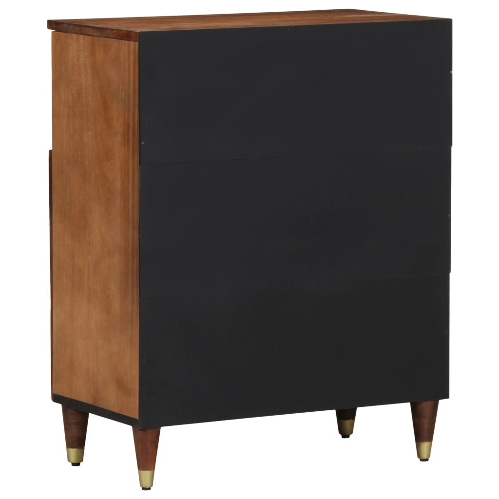 Buffet 60x33x75 cm in legno massello di mango