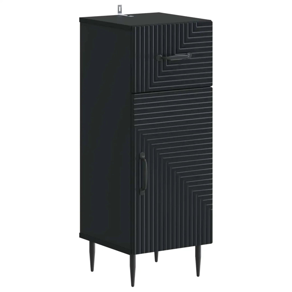 Set di armadietti da bagno in 3 pezzi HAARLEM Nero 3417775