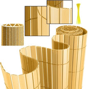 Schermo per Privacy in PVC 1,4x5m a forma V per separazione di giardino e protezione per balconi, resistente al vento e alle intemperie, UV resistente per giardino e terrazzo, realizzato in bambù.
