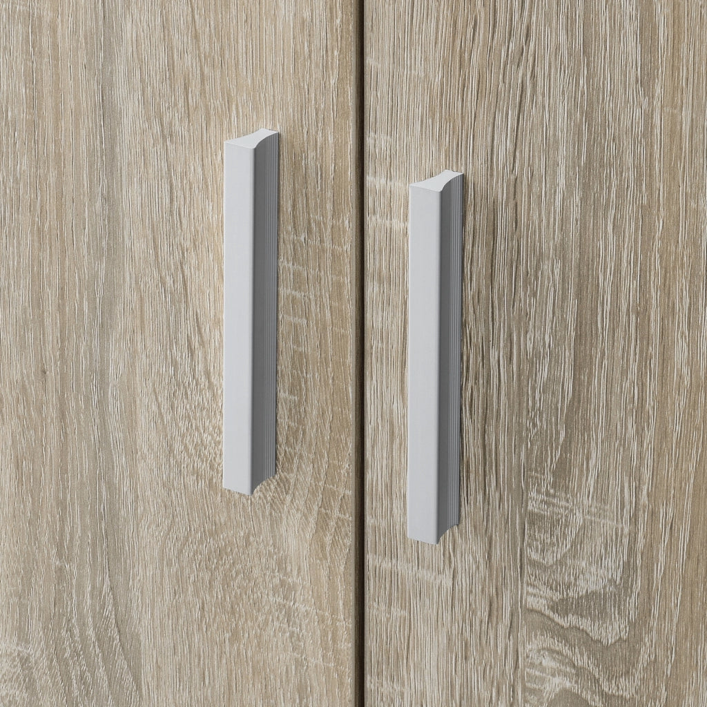 Armadio Portascarpe Notribontaa con 7 Scomparti Scarpiera 108 x 55 x 35 cm - Effetto Rovere Sonoma [en.casa]
