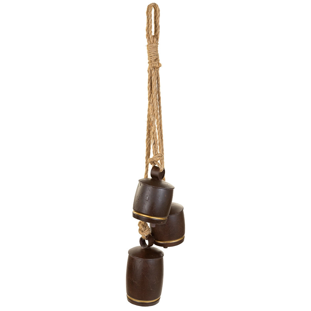 Campana decorativa in metallo marrone 20,3x12,7x81,3h