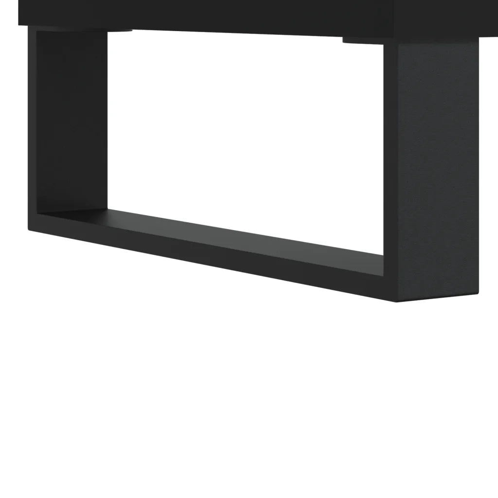 Comodini 2pz-Set di 2 Tavolino da notte Neri 40x35x50 cm in Legno Multistrato 935142