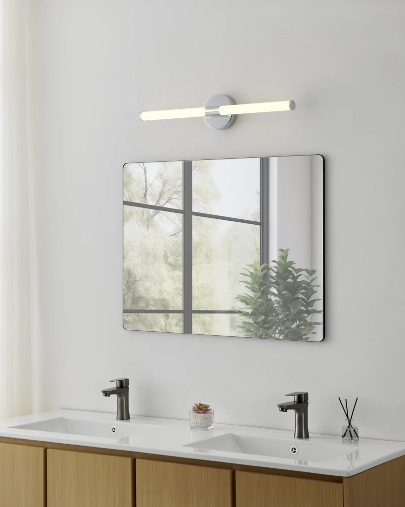 Quadri E Specchi Ramola Acciaio Cromo Plastiche Bianche Led 11W 1200Lm Ip44