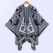 Sciarpe, scialli e mantelle calde da donna in jacquard di cashmere spesso, in stile europeo e americano, per autunno e inverno.
