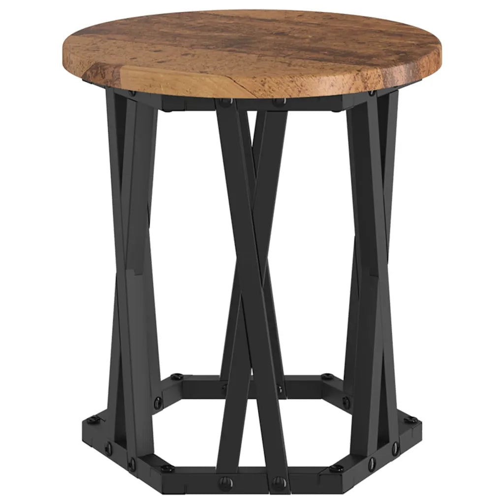 Tavolo Laterale Nesting 3 pcs Legno vecchio 868259