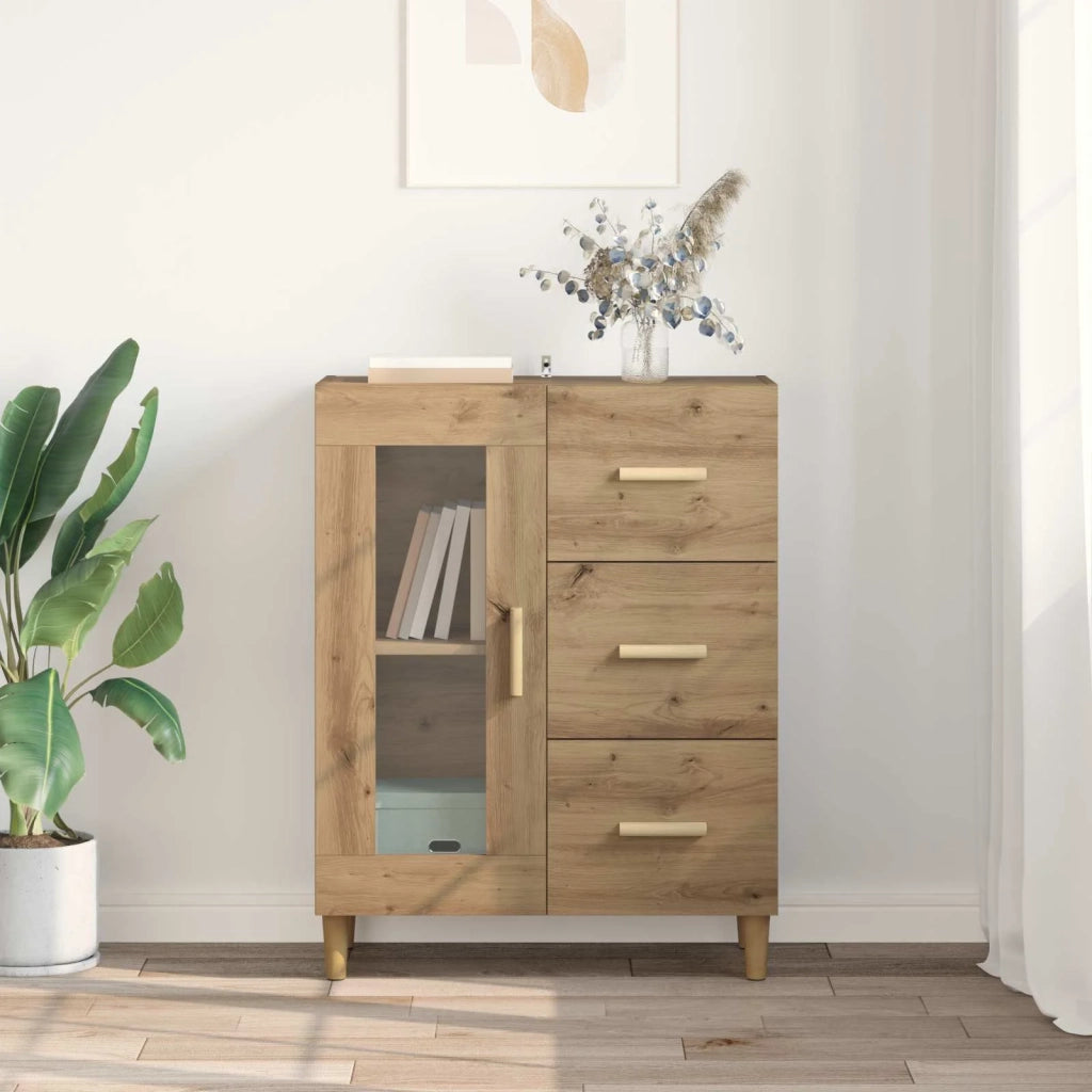 Credenza Rovere artigianale 69,5 x 34 x 90 cm Legno multistrato
