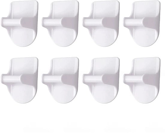 Supporto per oggetti da appendere - 8 pezzi - Adesivo forte - Spaziale - Organizzatore - Adatto per cucina/bagno - 84 x 59 x 44 mm - Mobile per oggetti