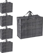 Tas di trasporto con maniglie robuste e chiusura a cerniera - contenitore per abbigliamento da campeggio - borsa per trasportare - capacità 84L - 5 pacchi organizzatore per lenzuola