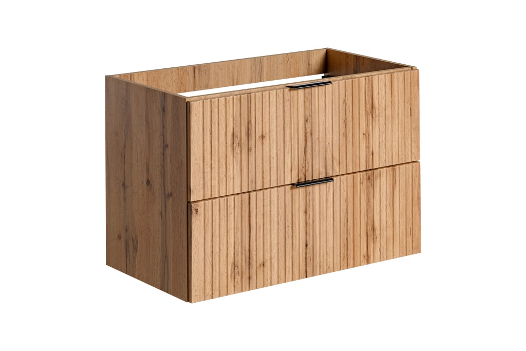 Mobile sottolavabo 80 cm 2 cassetti Adel Oak 80 x 57 x 46 cm