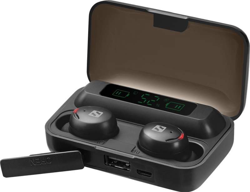 ORIGINAL Sandberg Accessori per computer nero 126-38 Wireless-Kopfhörer Sandberg Wireless Earbuds + Powerbank