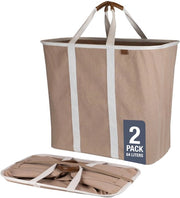 Opvoubara waschimpietto premium grande con maniglie, caddy pop-up XL con maniglie, 2 pezzi, colore moka