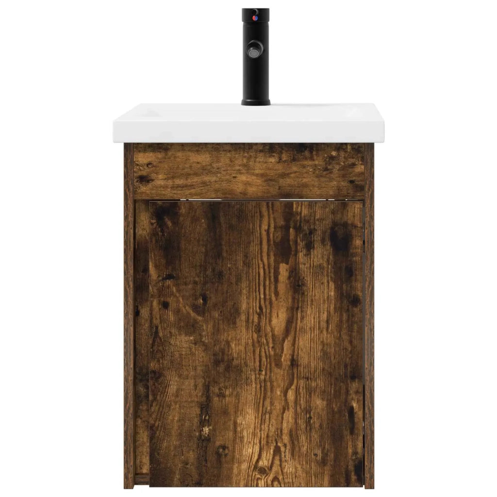 Mobile bagno con rubinetto Rovere Fumo 42 x 40 x 74,5 cm 889533