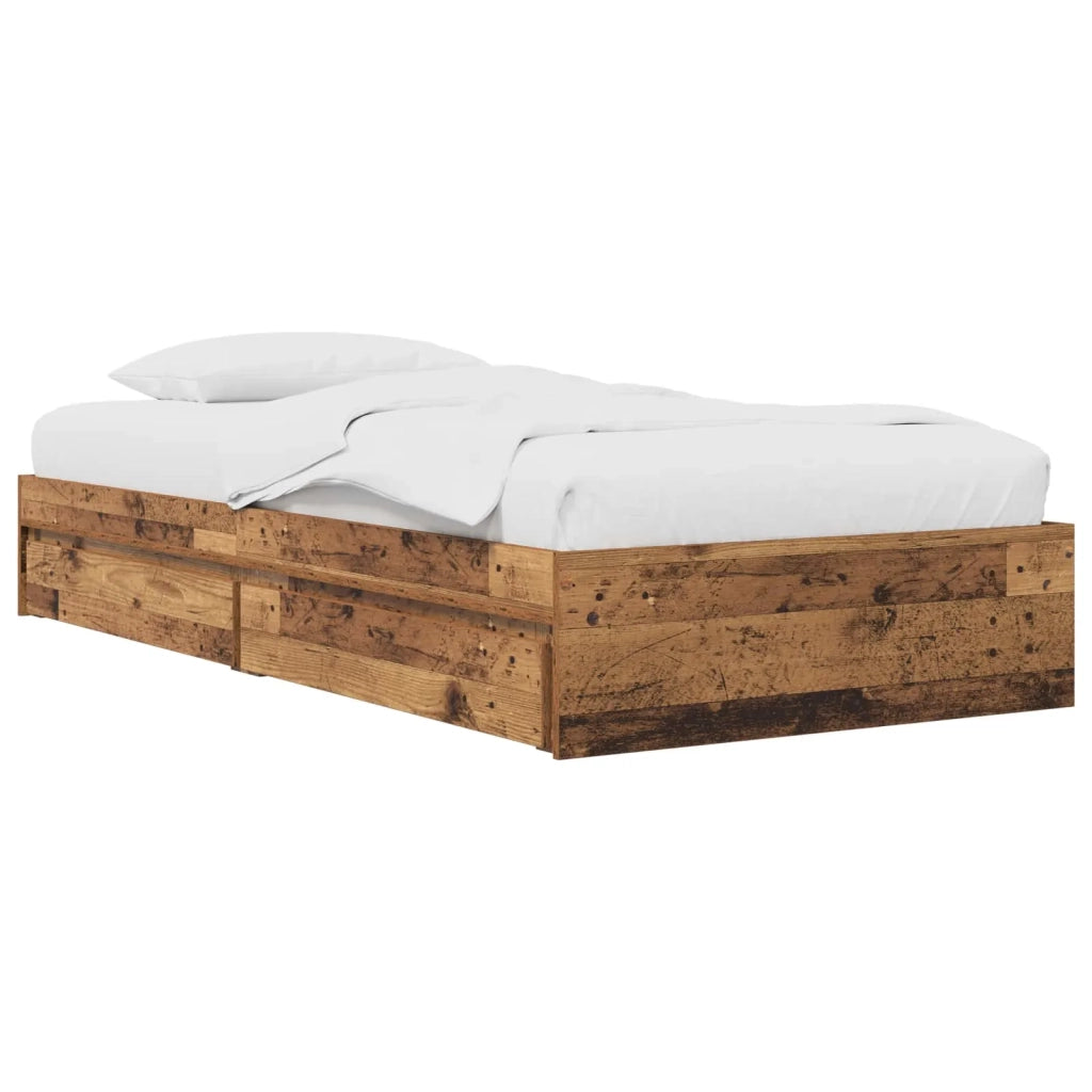 Telaio del letto con storage Legno antico 80 x 200 cm 3429592