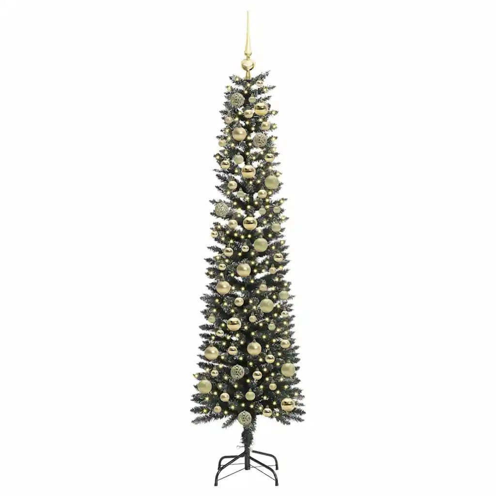 Albero di Natale artificiale con 300 LED Verde 180 cm 3395944
