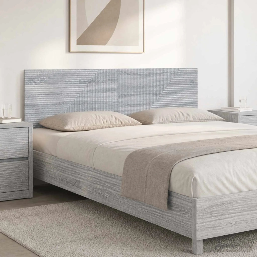 Testiera da Muro HAARLEM Sonoma grigio Legno ingegnerizzato 896941