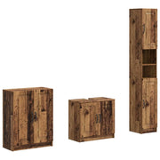 Set di armadietti da bagno in 3 pezzi UTRECHT Legno antico 3417493