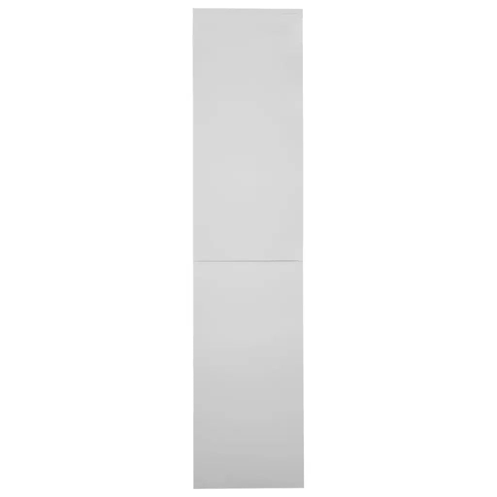 Armadio con Anta Scorrevole Grigio Chiaro 90x40x180 cm Acciaio 335963