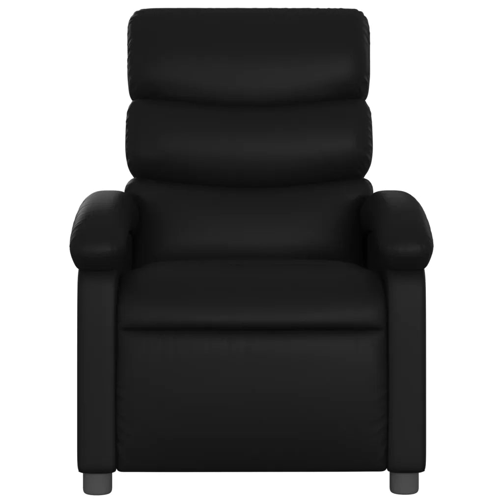 Divano Sedia-Poltrona Reclinabile Elettrica Nera in Similpelle 502700