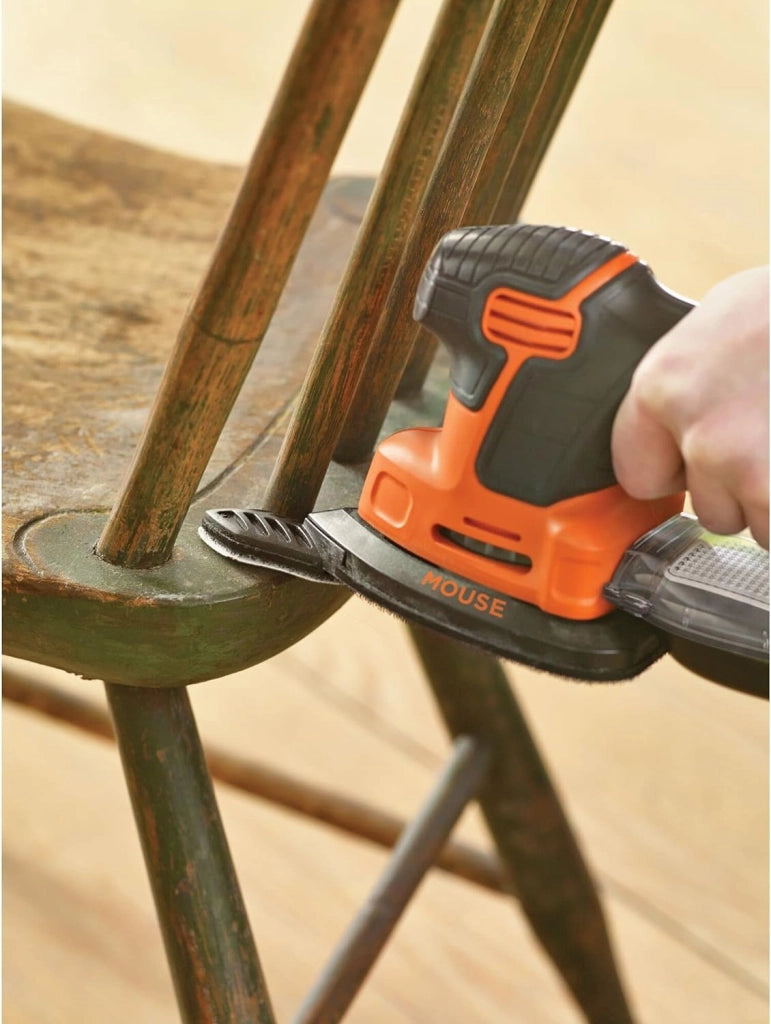Black+decker ka2000-qs levigatrice mouse con 6 accessori e borsa multiuso, potenza 120 w