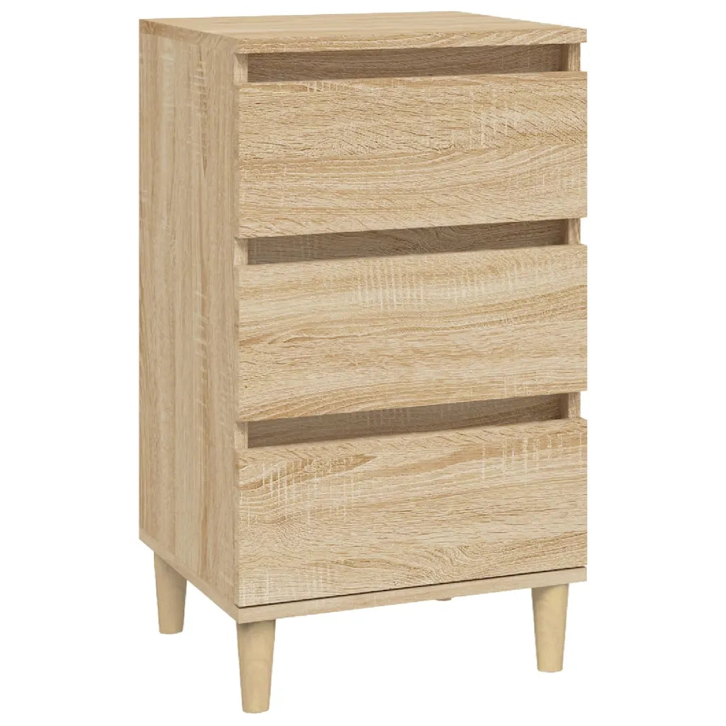 Comodino-Tavolino da notte Rovere Sonoma 40x35x70 cm in Legno Multistrato 608380