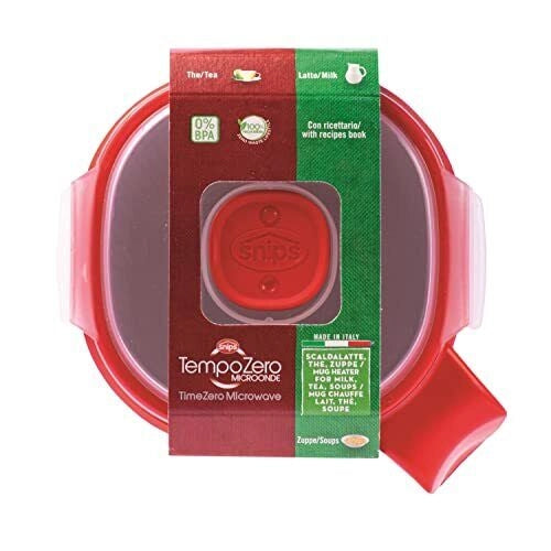 Snips 000847 Tempozero Contenitore per Microonde 0.70 L con Coperchio Ermetico e Valvola di Sfiato colore Bianco