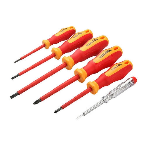 SET 6PZ CACCIAVITI MISTI VDE- 3x75,4x100,5,5x100PH1x80- TOLSE- pezzi 1