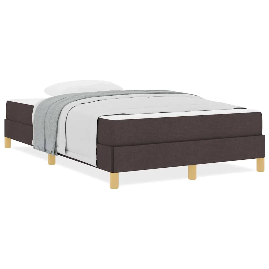 vidaXL Letto a molle Marrone 120 x 200 cm